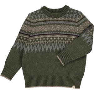 Oslo Sweater - Brown Fairisle