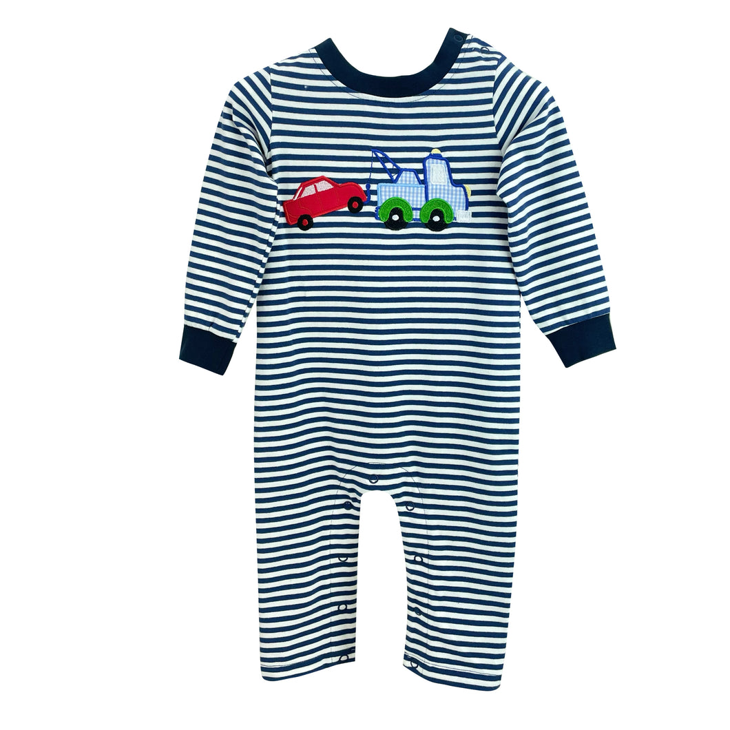 Tow Truck Appliqué Romper