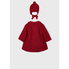 Load image into Gallery viewer, Knitted Coat with Hat - Red

