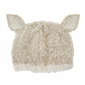 Knit Hat- Cream Lamb