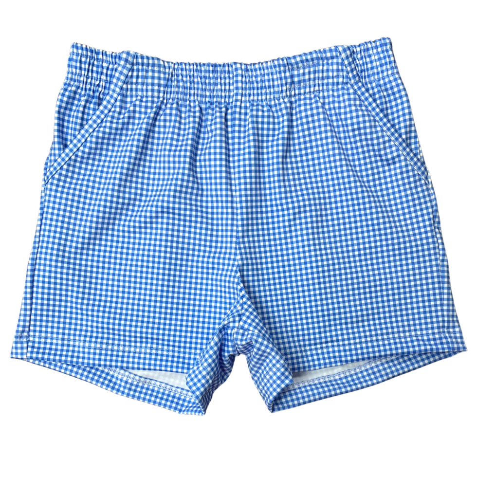 Nathan Short- Royal Mini Gingham