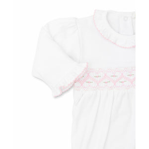 Hand Smocked CLB Fall Footie
