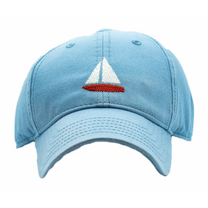 Sailboat on Faded Chambray Hat