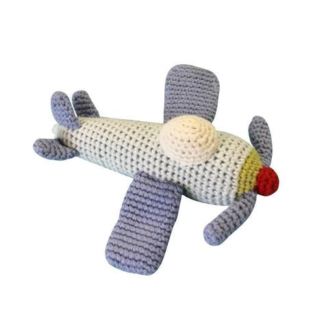 Airplane Crochet Rattle
