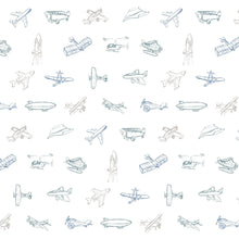 Load image into Gallery viewer, Airplanes Organic Cotton Footie
