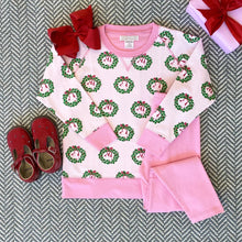 Load image into Gallery viewer, Cassidy Comfy Crewneck - Deck the Halls w/ Bows &amp; Holly
