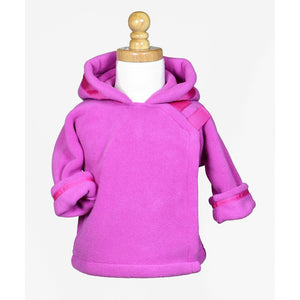 Widgeon Hooded Fleece Jacket-Bright Pink w/ Dot Ribbon
