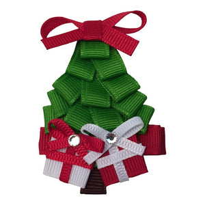 Christmas Tree with Presents Hair Clip