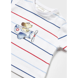 Puppy Pilot Stripe T-Shirt