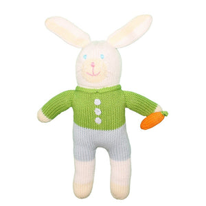 Boy Bunny Crochet Rattle