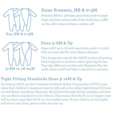 Load image into Gallery viewer, Blue Jolie Giraffe Cotton Footie
