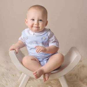 2-Piece Train Shortall- Blue