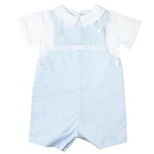 Load image into Gallery viewer, 2-Piece Train Shortall- Blue
