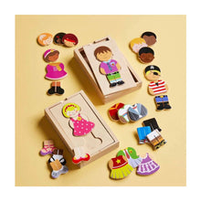 Load image into Gallery viewer, Girl Dress Up Wood Puzzle
