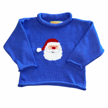 Load image into Gallery viewer, Santa Roll Neck Sweater - Dark Chambray
