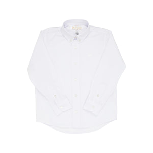 Dean's List Dress Shirt (Oxford)- Worth Avenue White/ White