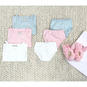 Pippy's Underpinnings Set- Palm Beach Pink/Worth Ave White/BHB