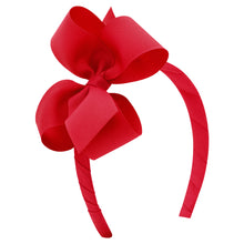 Load image into Gallery viewer, Medium Classic Grosgrain Bow on Headband - MORE COLORS
