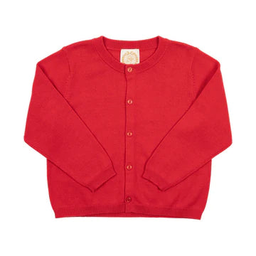 Cambridge Cardigan - Richmond Red with Pearlized Buttons