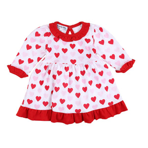 Heart to Heart Printed Toddler Dress