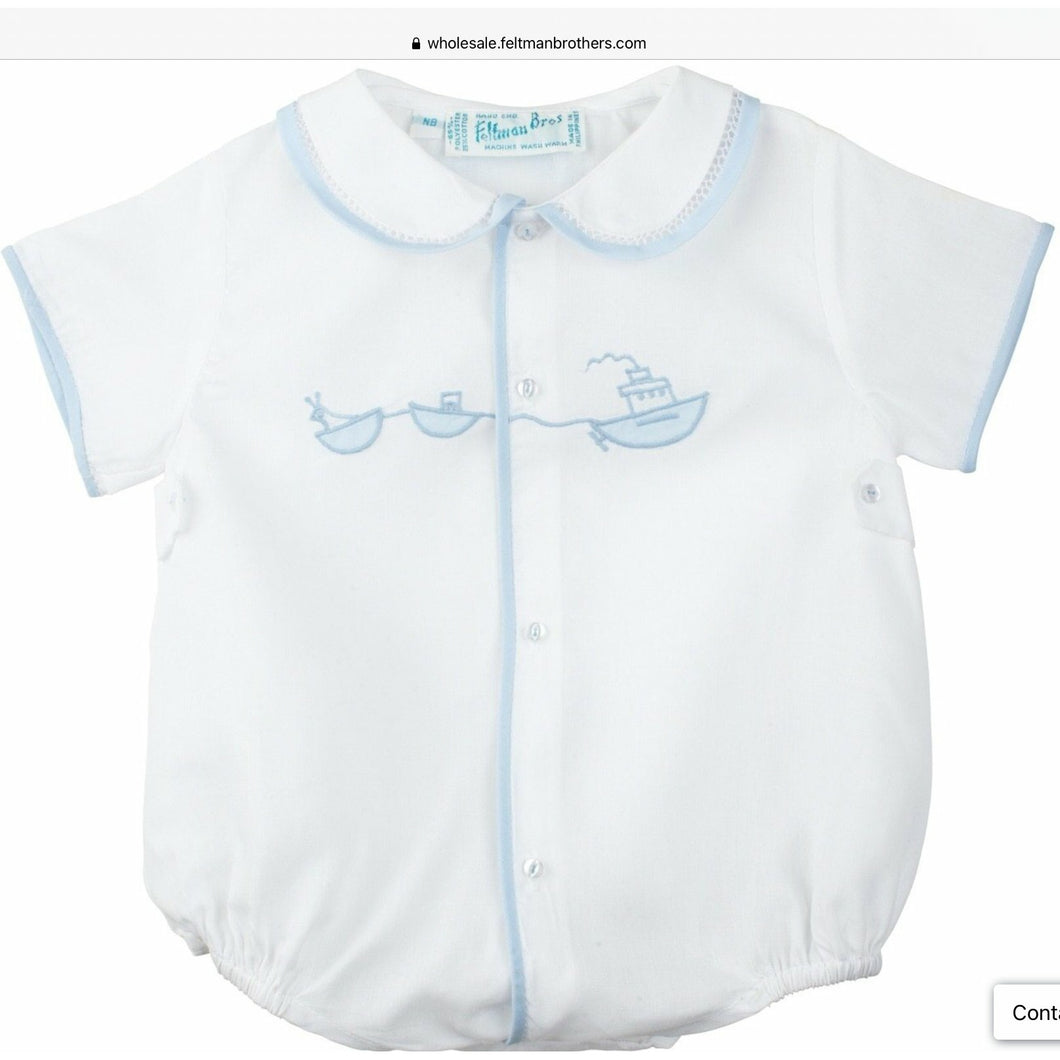 Boat Creeper- White/Blue