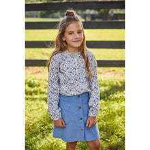 Load image into Gallery viewer, Emily Pocket Skirt - Gray Blue Cord
