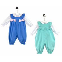 Load image into Gallery viewer, Romper &amp; Shirt Set - Ruffle &amp; Bows

