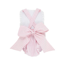 Load image into Gallery viewer, Sally Sunsuit- Worth Ave White/ Pinckney Pink Stripe
