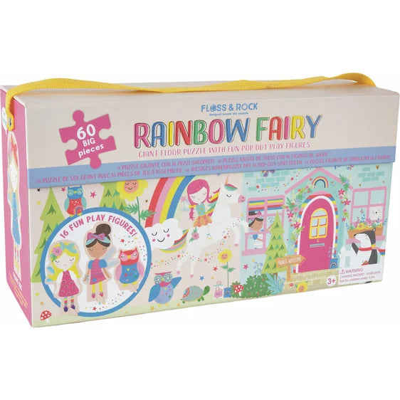 Rainbow Fairy 60pc Floor Puzzle with Pop Out Pieces