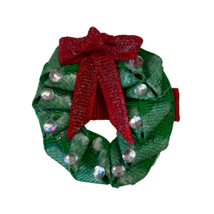 Christmas Wreath Hair Clip