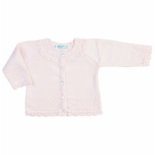 Load image into Gallery viewer, Pointelle Ruffle Knit Cardigan
