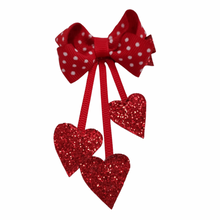 Load image into Gallery viewer, Dangle Hearts Hair Clip

