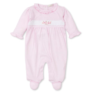 CLB Fall Medley Hand Smocked Footie-Pink