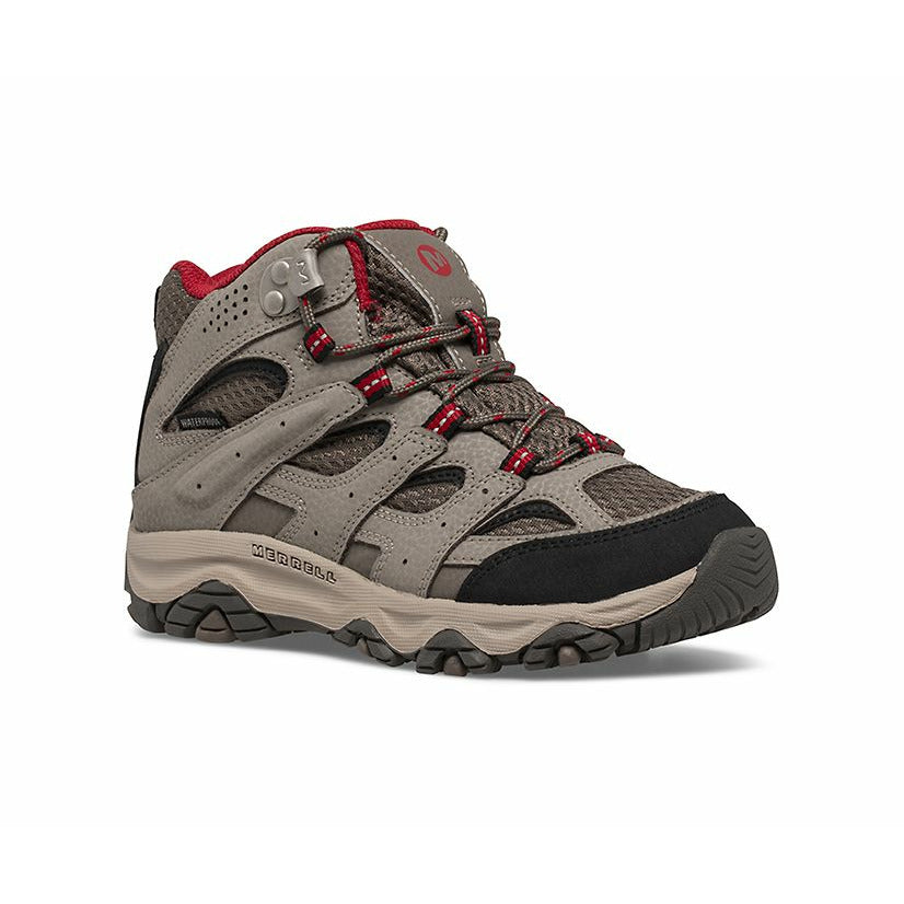 Moab 3 Mid Waterproof - Boulder/Red