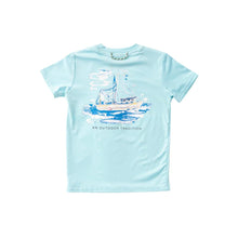 Load image into Gallery viewer, Shrimp Boat Performance T-Shirt - Tanager Turquise

