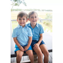 Load image into Gallery viewer, Tropical Breeze Stripe Pro Performance Polo
