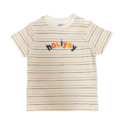 Holiyay Stripe T-Shirt - Tangerine