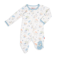 Load image into Gallery viewer, Little Duckling Organic Cotton Magnetic Footie
