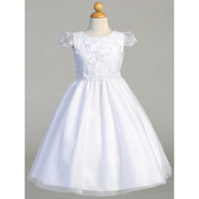 Load image into Gallery viewer, First Communion Dress - Corded Tulle &amp; Sequins
