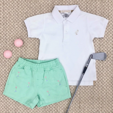 Load image into Gallery viewer, Critter Sheffield Shorts - Grace Bay Green With Golf Embroidery
