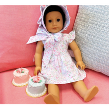 Load image into Gallery viewer, Dolly’s Addie Angel Sleeve Dress -Mountain Brook Mini Floral/Palm Beach Pink
