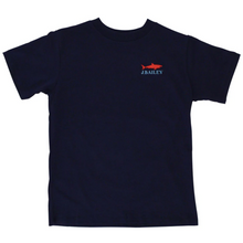 Load image into Gallery viewer, Logo Tee- Shark on Navy
