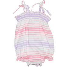 Load image into Gallery viewer, Rosey Romper - Sea Grape Stripe
