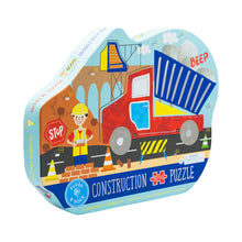 Load image into Gallery viewer, Construction 40pc &quot;Truck&quot; Shaped Jigsaw with Shaped Box
