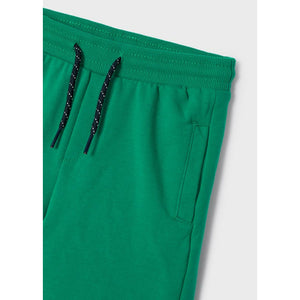 Basic Fleece Shorts-Clover Green