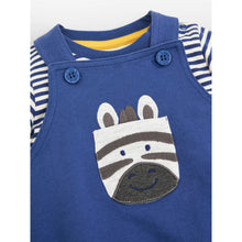 Load image into Gallery viewer, Zebra Pocket Dungarees Set
