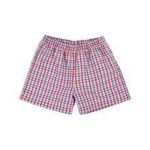 Load image into Gallery viewer, Shelton Shorts- Provincetown Plaid/ Richmond Red
