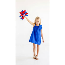 Load image into Gallery viewer, Maebelle Bow Dress- Rockefeller Royal
