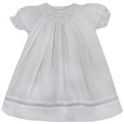 Smocked Daygown with Viole Insert