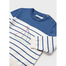 Load image into Gallery viewer, Striped Sweater in Atlantic Blue
